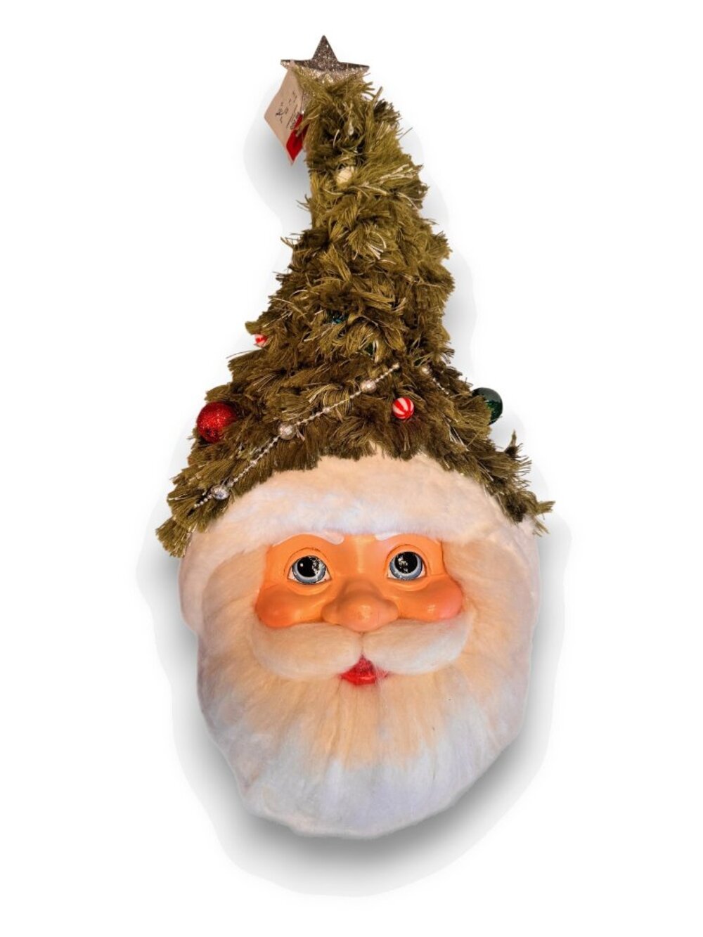 Katherine's Collection Santa w/ Tree Hat Wall Mask Hanging 26” NEW 28-928537